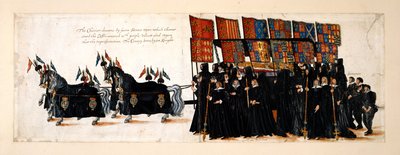 Il corteo funebre della regina Elisabetta I verso l