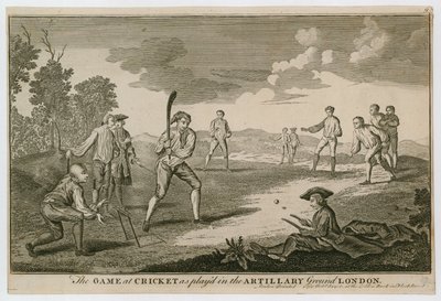 Il gioco del cricket come giocato nel campo di artiglieria, Finsbury da English School