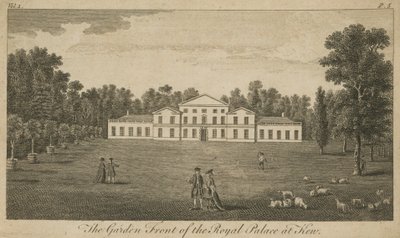 La facciata del giardino del Palazzo Reale a Kew, Londra da English School