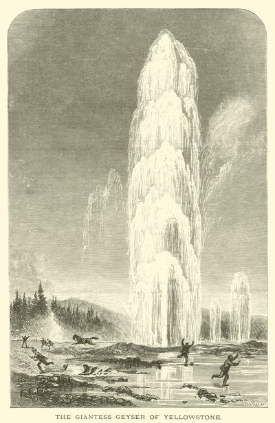 Il geyser gigante di Yellowstone da English School