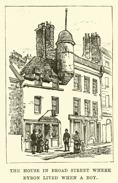 La casa in Broad Street dove Byron visse da bambino da English School
