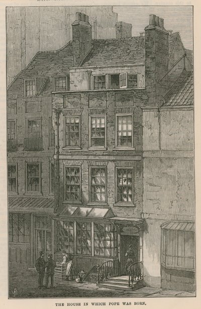La casa in cui è nato Alexander Pope da English School