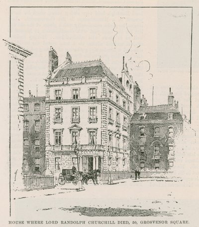 La casa dove morì Lord Randolph Churchill da English School