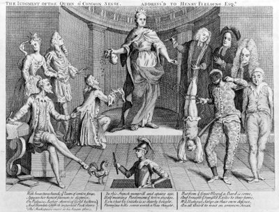 Il giudizio della regina del buon senso, indirizzato a Henry Fielding Esq., 1736 da English School