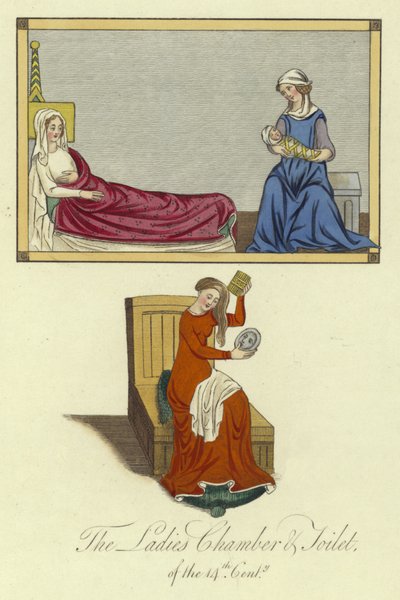 La camera e il bagno delle signore del XIV secolo da English School