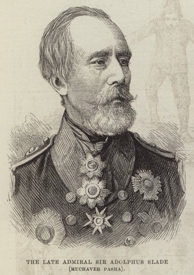 Il defunto ammiraglio Sir Adolphus Slade, Muchaver Pasha da English School