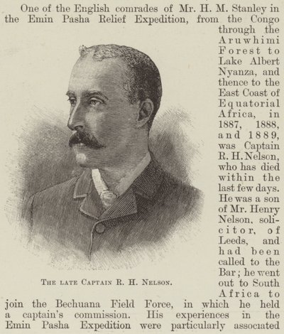 Il defunto Capitano R H Nelson da English School