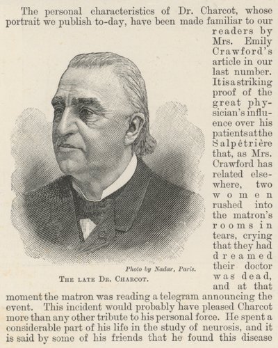 Il defunto Dr Charcot da English School