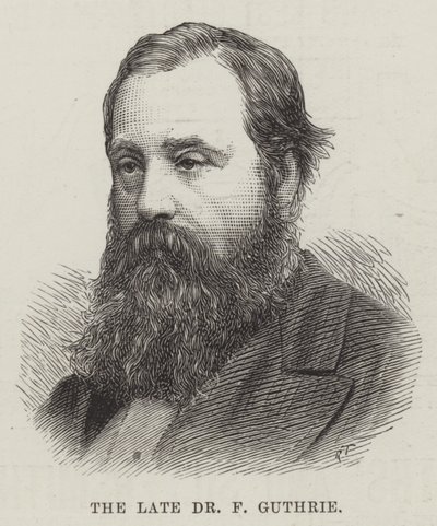 Il defunto Dr F Guthrie (incisione) da English School