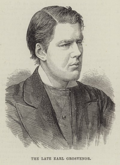 Il defunto conte Grosvenor (incisione) da English School