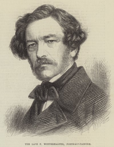 Il defunto F Winterhalter, pittore di ritratti da English School