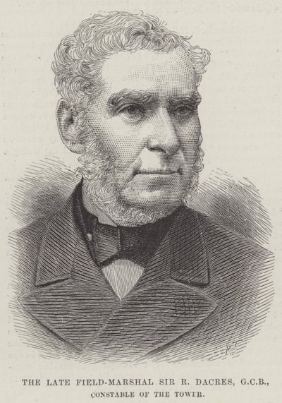 Il Defunto Maresciallo di Campo Sir R Dacres, GCB, Conestabile della Torre da English School