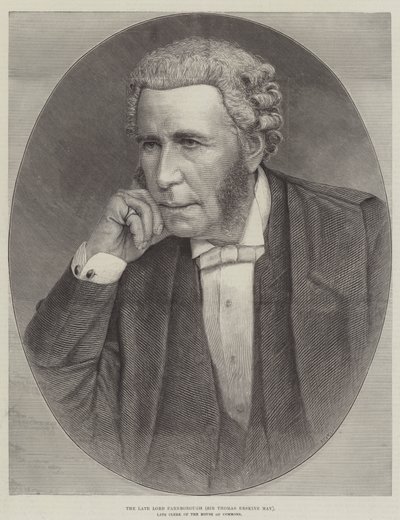 Il defunto Lord Farnborough (Sir Thomas Erskine May), ex Segretario della Camera dei Comuni da English School