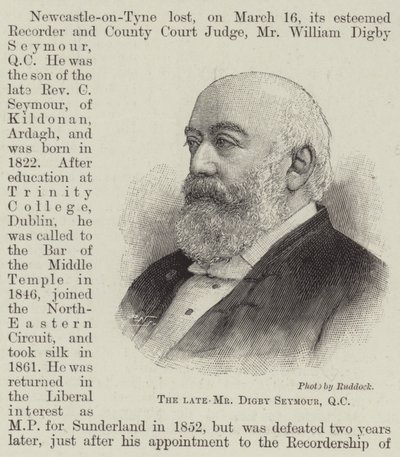 Il defunto signor Digby Seymour, QC da English School