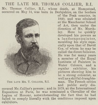 Il defunto Mr Thomas Collier, RI da English School