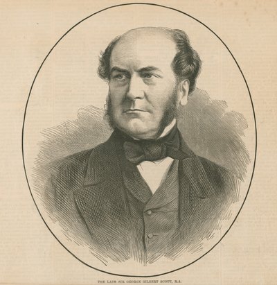 Il defunto Sir George Gilbert Scott, RA, architetto da English School