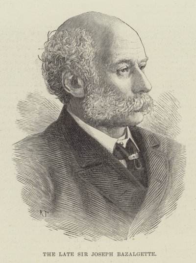 Il defunto Sir Joseph Bazalgette da English School
