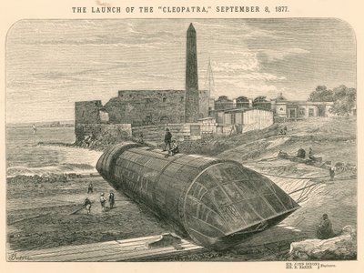 Il varo della Cleopatra, 8 settembre 1877 da English School