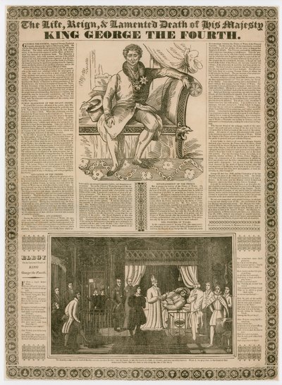 La vita, il regno e la morte lamentata di Sua Maestà, Re Giorgio IV da English School