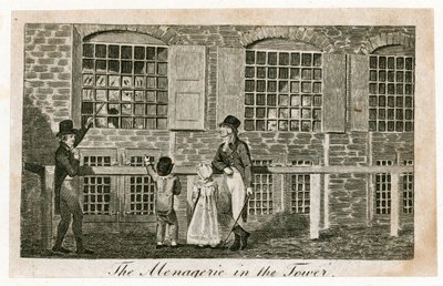 La menagerie nella Torre di Londra circa 1820 da English School