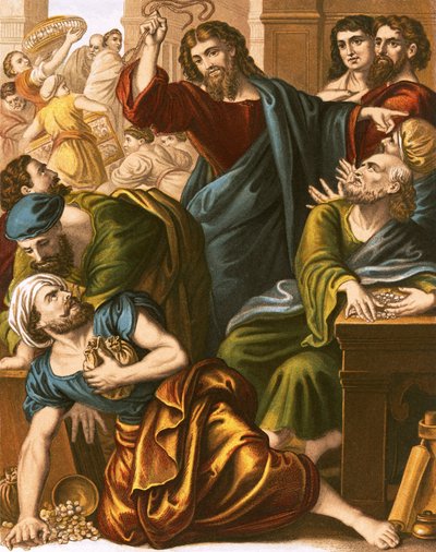 I cambiavalute cacciati dal tempio da English School