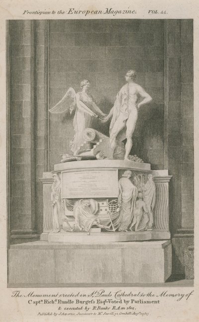 Il monumento eretto nella Cattedrale di San Paolo da English School