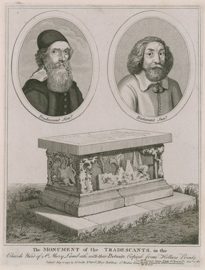 Il monumento dei Tradescants nel cimitero della chiesa di St Mary, Lambeth da English School