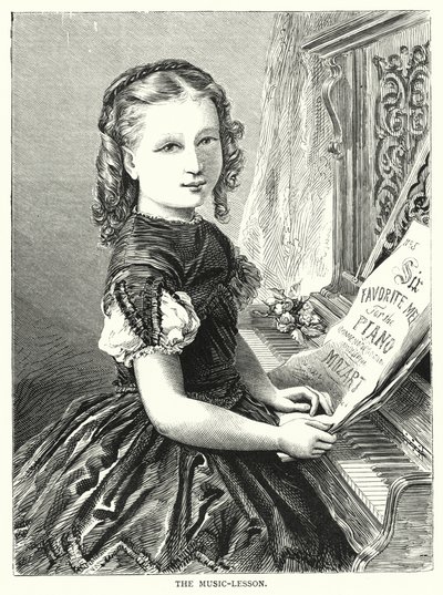 La lezione di musica (incisione) da English School