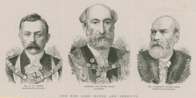 Il nuovo Lord Mayor e gli sceriffi: Alderman Sir Henry Isaacs, Lord Mayor da English School