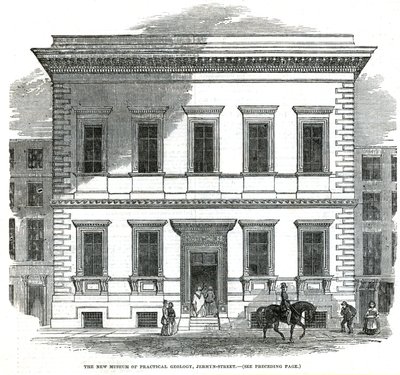 Il nuovo Museo di Geologia Pratica, Jermyn Street, Londra da English School