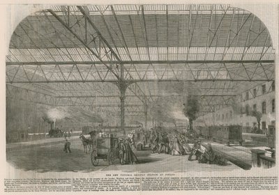 La nuova stazione ferroviaria Victoria a Pimlico, Londra da English School