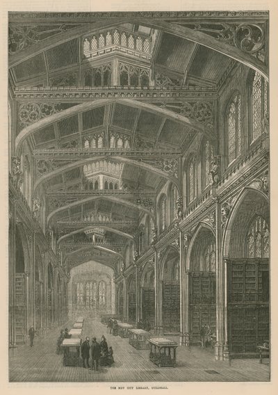 La nuova biblioteca cittadina, Guildhall, Londra da English School