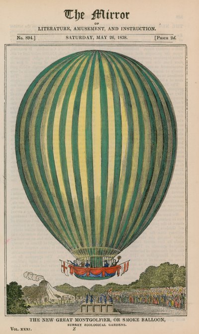 Il nuovo grande Montgolfier, o pallone fumogeno da English School