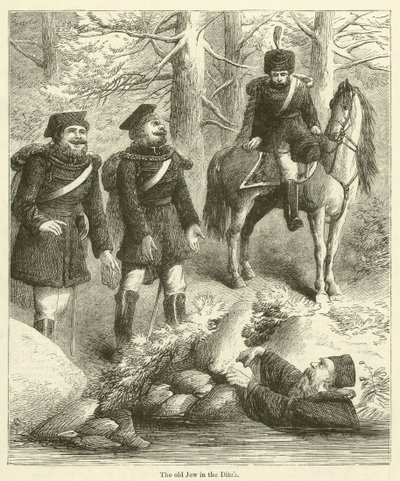 Il vecchio ebreo nel fosso (incisione) da English School