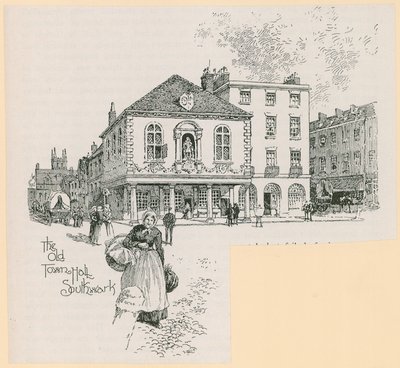 Il vecchio Municipio, Borough High Street, Southwark, Londra da English School