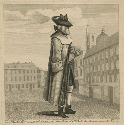 Il vecchio soldato noto per la costante presenza alla Cattedrale di San Paolo da English School