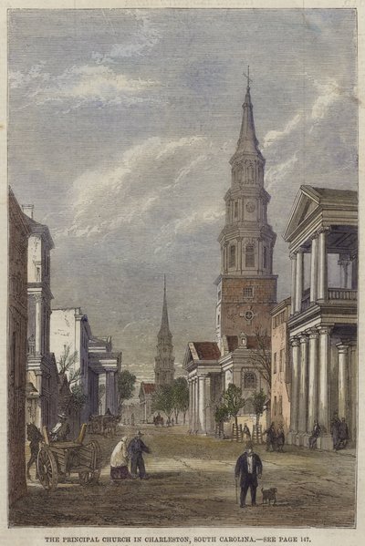 La chiesa principale di Charleston, Carolina del Sud da English School