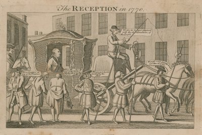 La ricezione nel 1770 da English School