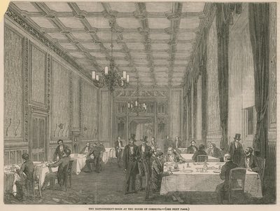 La sala rinfreschi alla Camera dei Comuni da English School