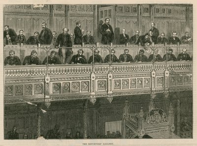 La galleria dei reporter alla Camera dei Comuni da English School