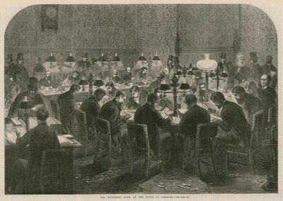 La sala dei reporter alla Camera dei Comuni da English School