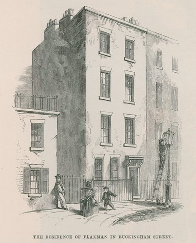 La residenza di John Flaxman in Buckingham Street da English School