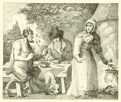 Il satiro e il viaggiatore (incisione) da English School