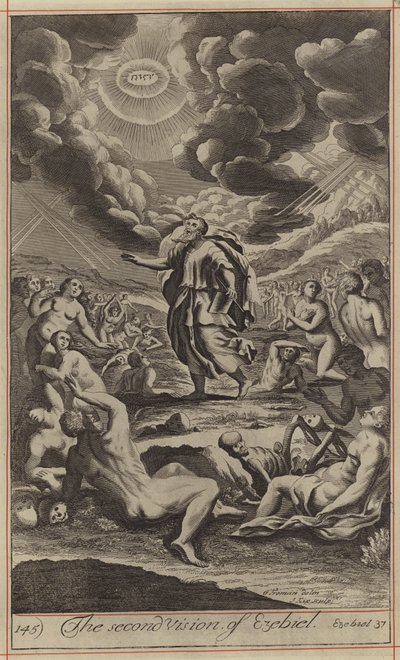 La seconda visione di Ezechiele (incisione) da English School