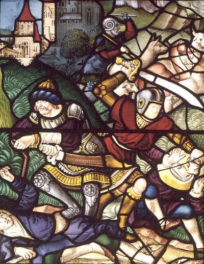 Il massacro dei mandriani di Giobbe, XVIII secolo da English School