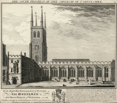 Il prospetto sud della chiesa di St Sepulchre da English School