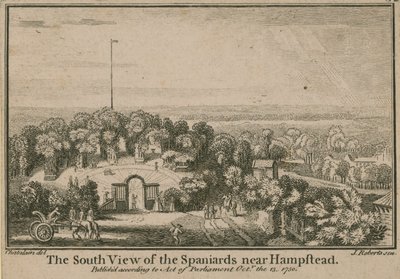 La vista sud degli Spaniards vicino a Hampstead da English School