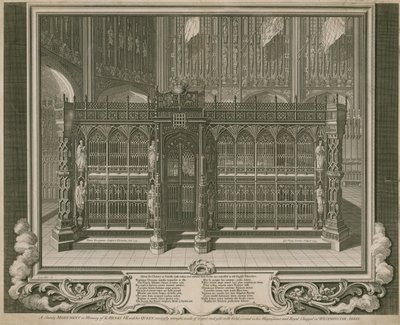 Il maestoso monumento in memoria di Re Enrico VII e della sua Regina da English School