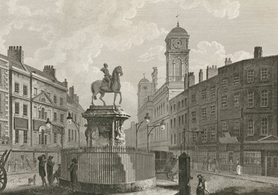 La statua di Carlo I a cavallo da English School