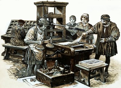 La terza stampa in Inghilterra fu istituita a St. Albans nel 1480 da English School